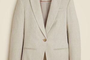 Alexandra blazer in stretch linen blend